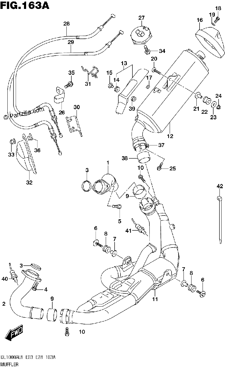 Diagrama de 163A MUFFLER