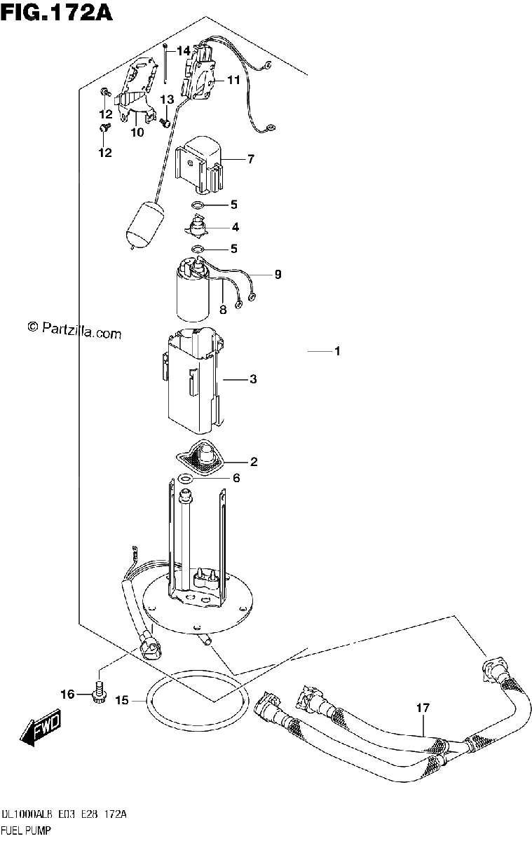 Diagrama de 172A FUEL PUMP