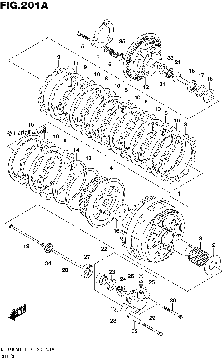 Diagrama de 201A CLUTCH