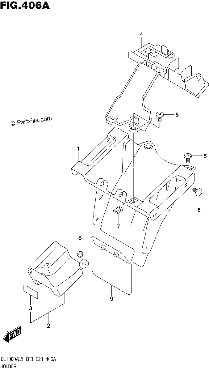 Diagrama de 406A HOLDER