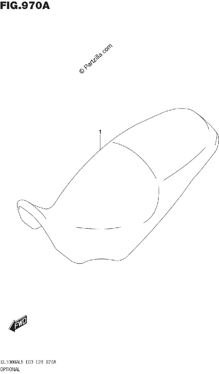 Diagrama de 970A OPTIONAL LOW SEAT