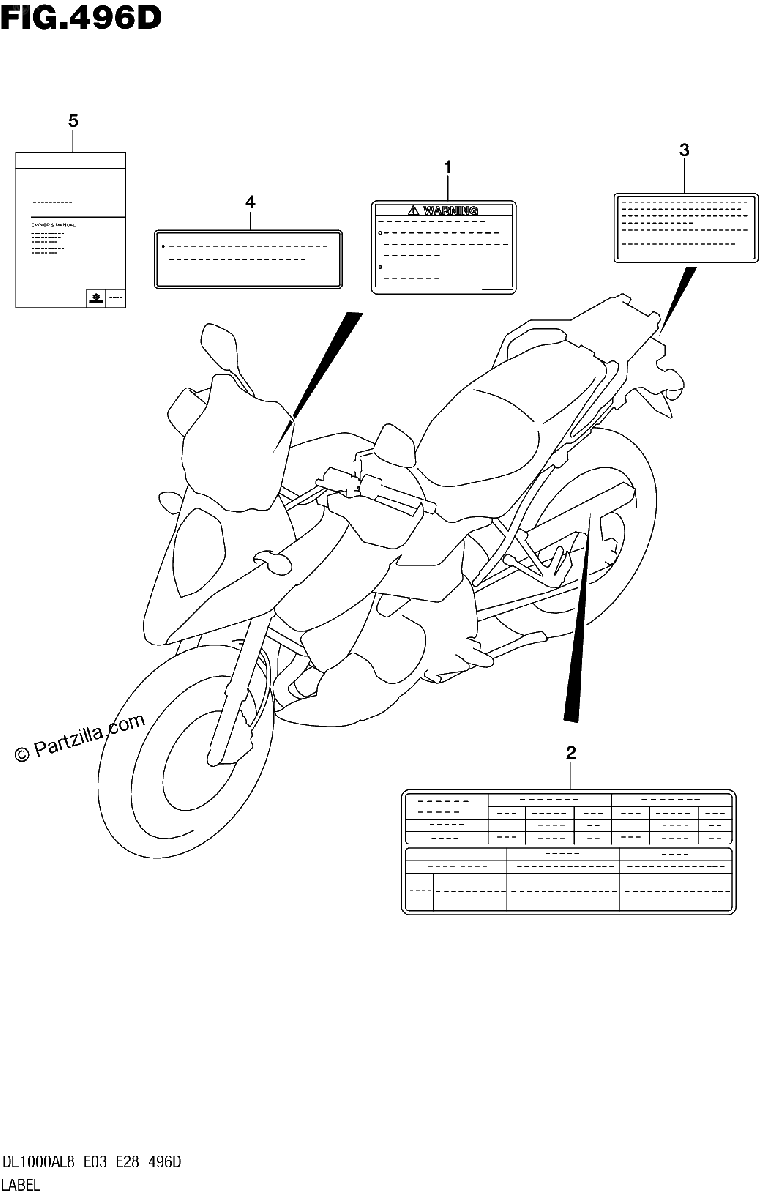 Diagrama de LABEL DL1000XAL8 E03