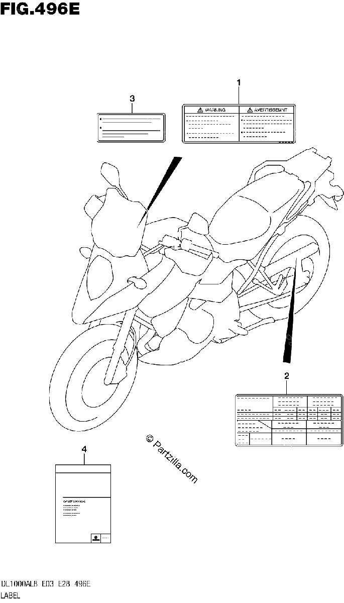 Diagrama de LABEL DL1000XAL8 E28