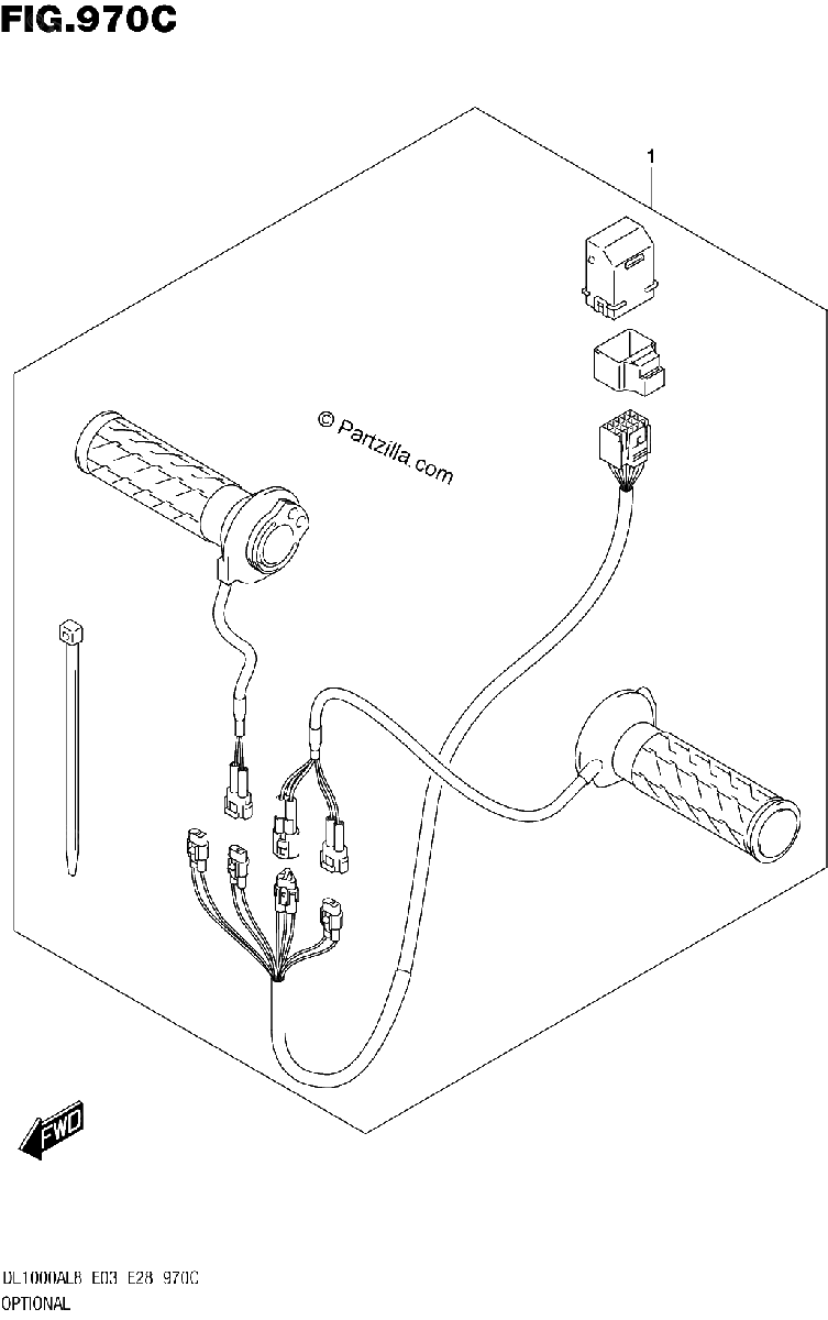 Diagrama de OPTIONAL GRIP HEATER SET