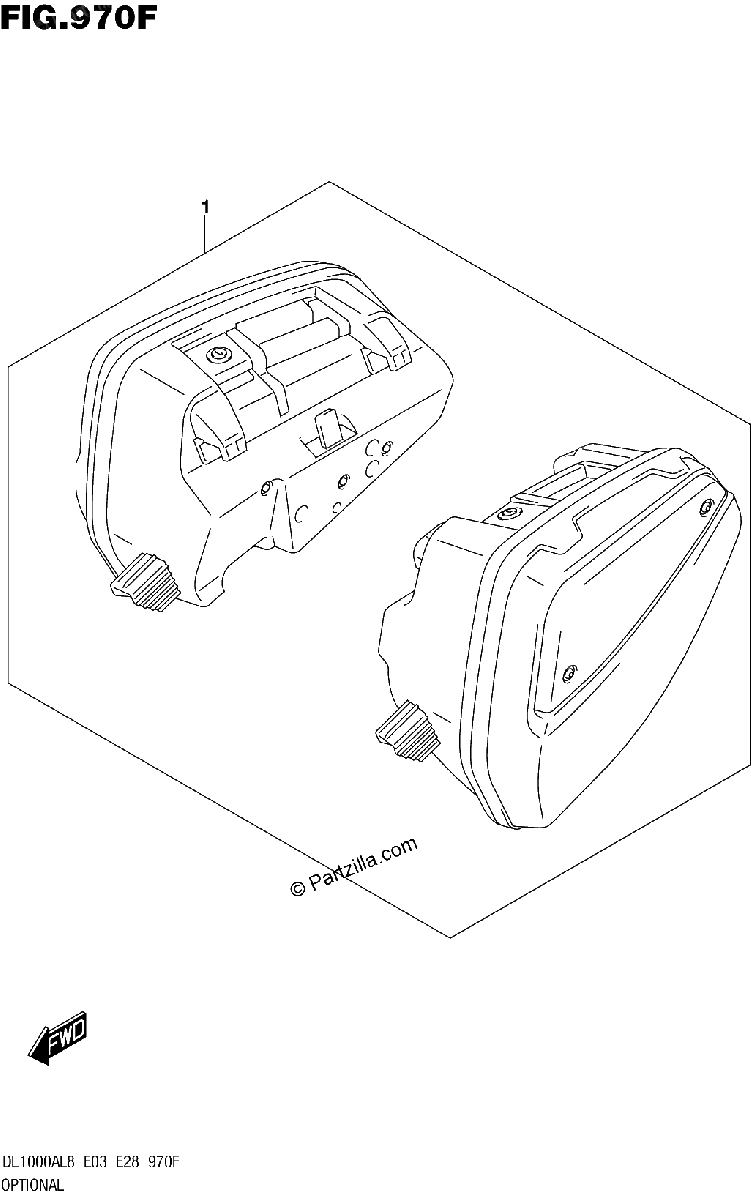 Diagrama de OPTIONAL SIDE CASE SET