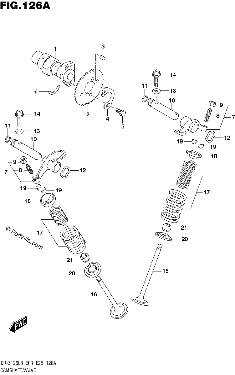 Diagrama de CAMSHAFT VALVE