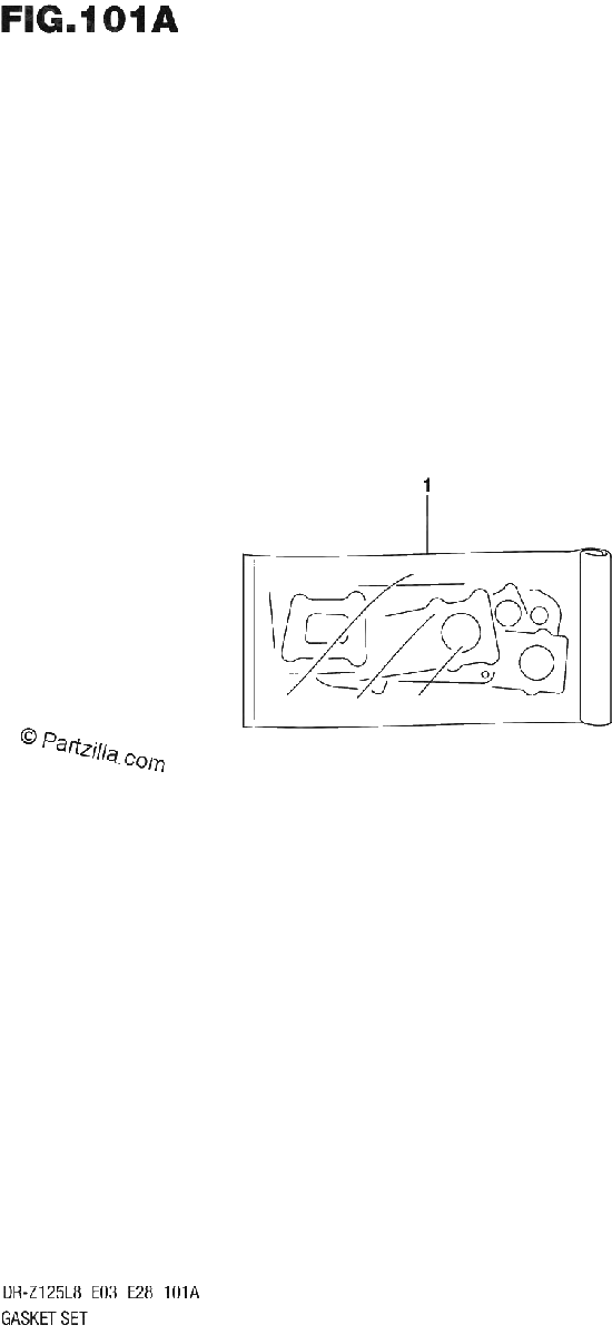 Diagrama de 101A GASKET SET