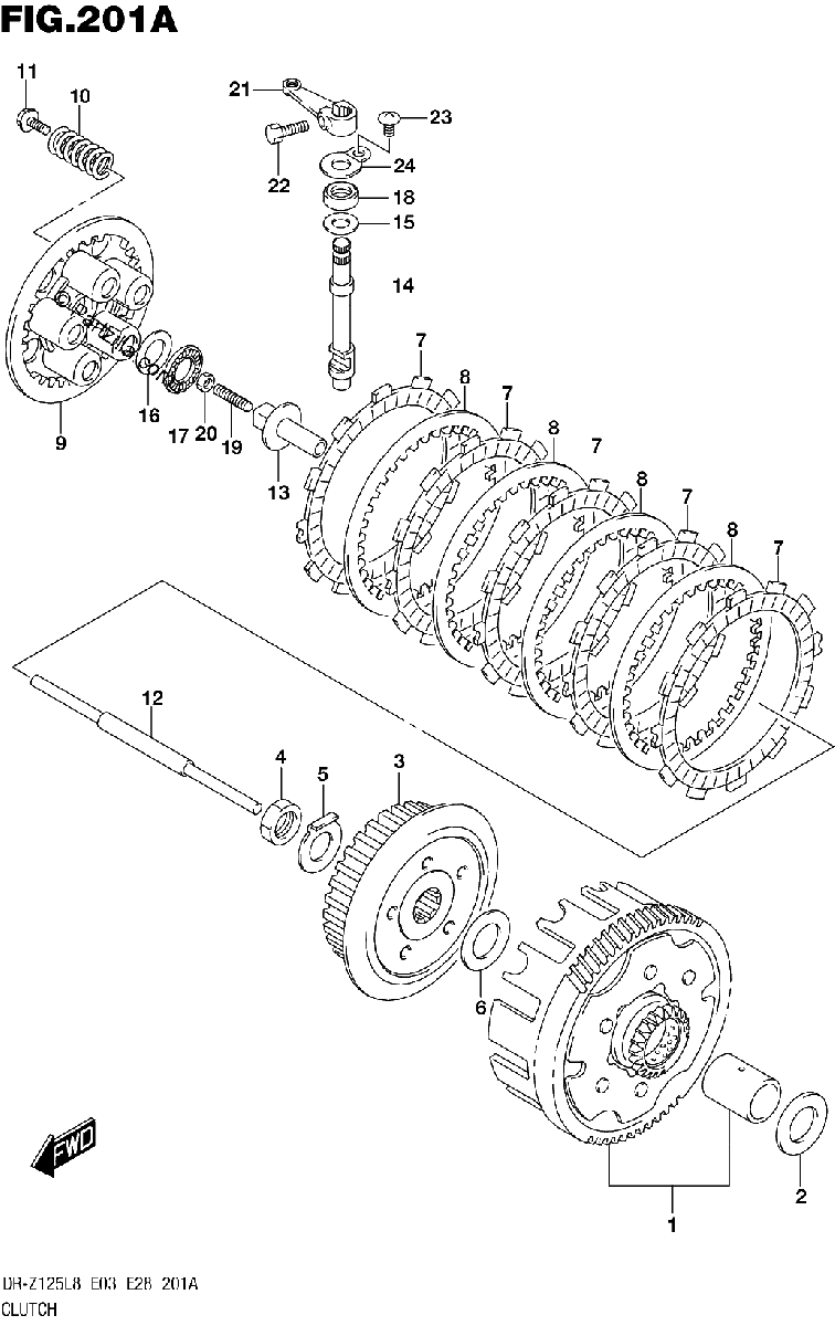 Diagrama de 201A CLUTCH