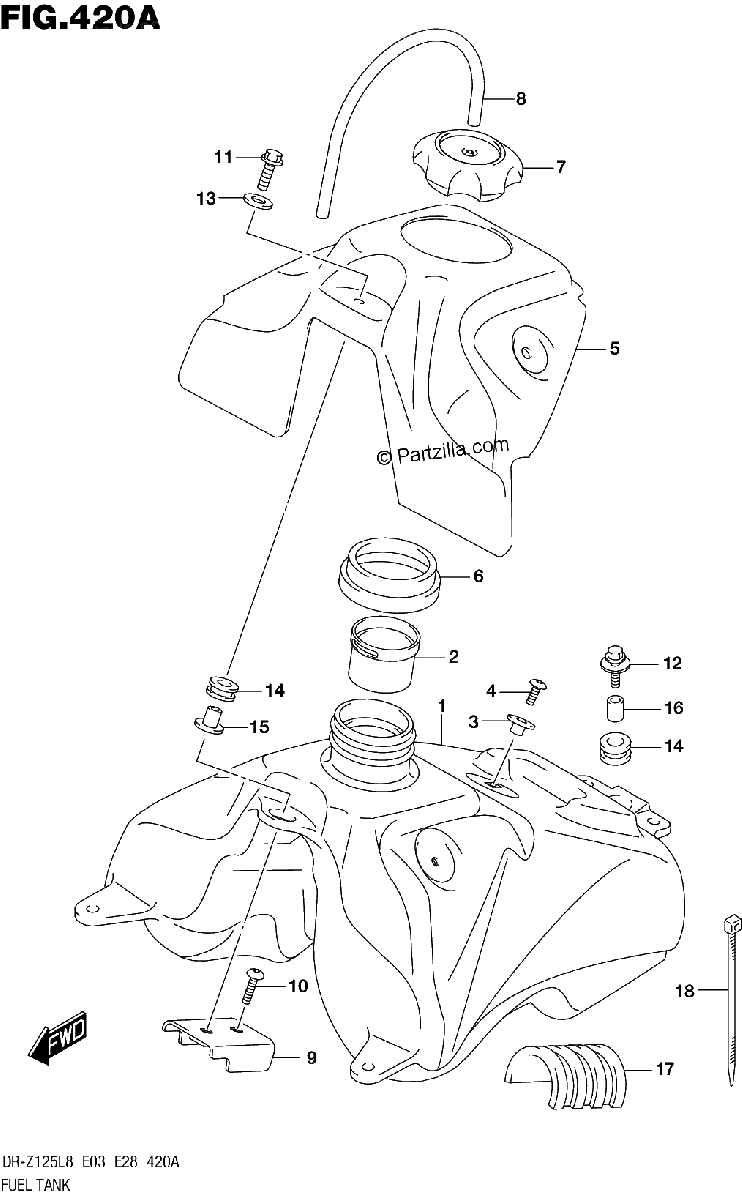 Diagrama de FUEL TANK