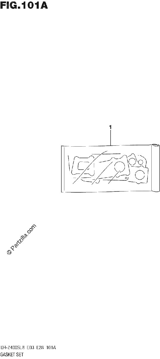 Diagrama de 101A GASKET SET