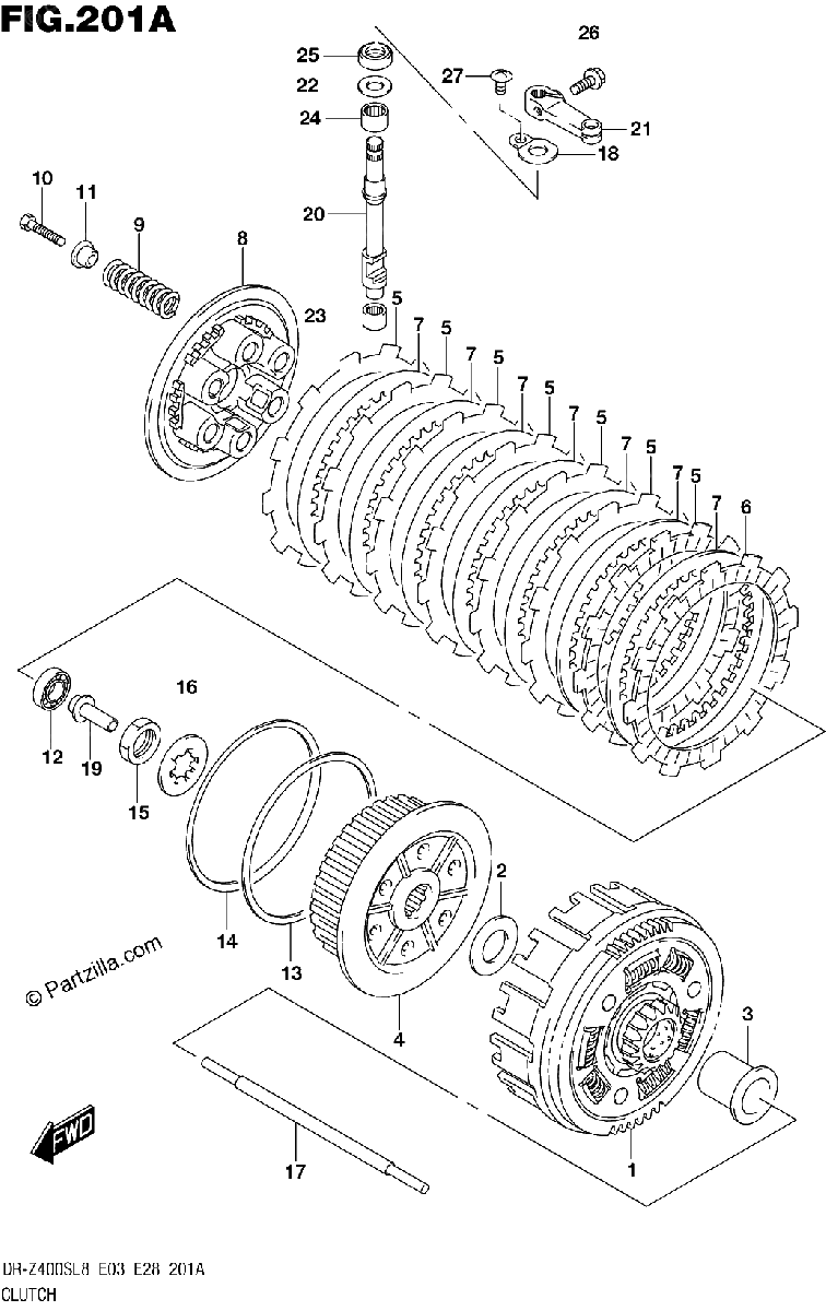 Diagrama de 201A CLUTCH