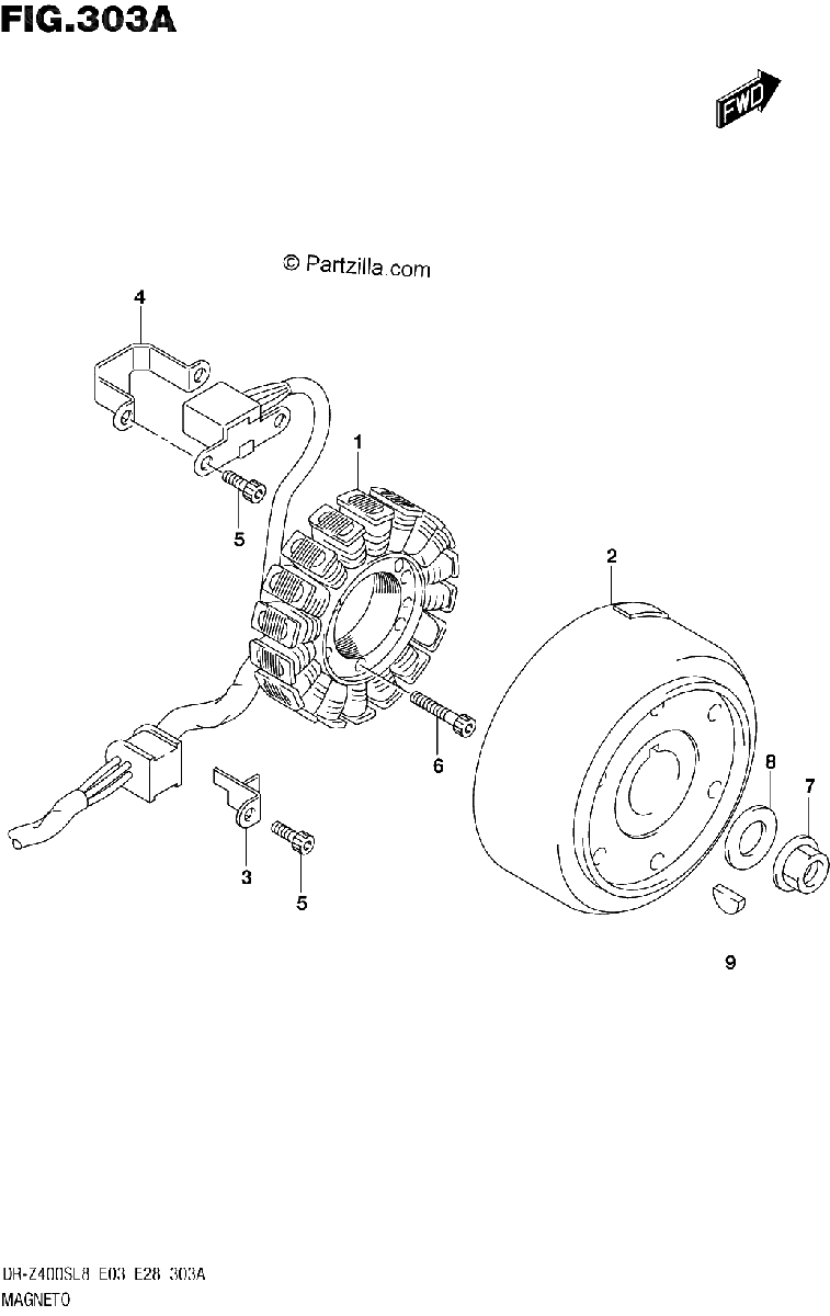 Diagrama de 303A MAGNETO