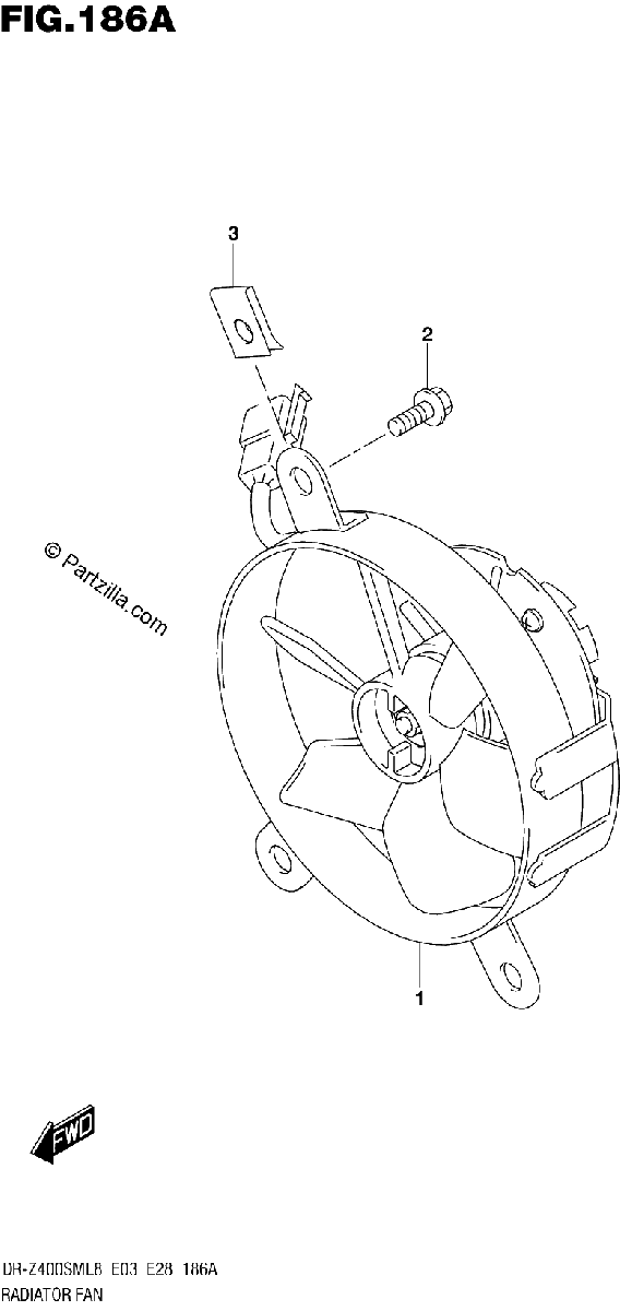 Diagrama de 186A RADIATOR FAN
