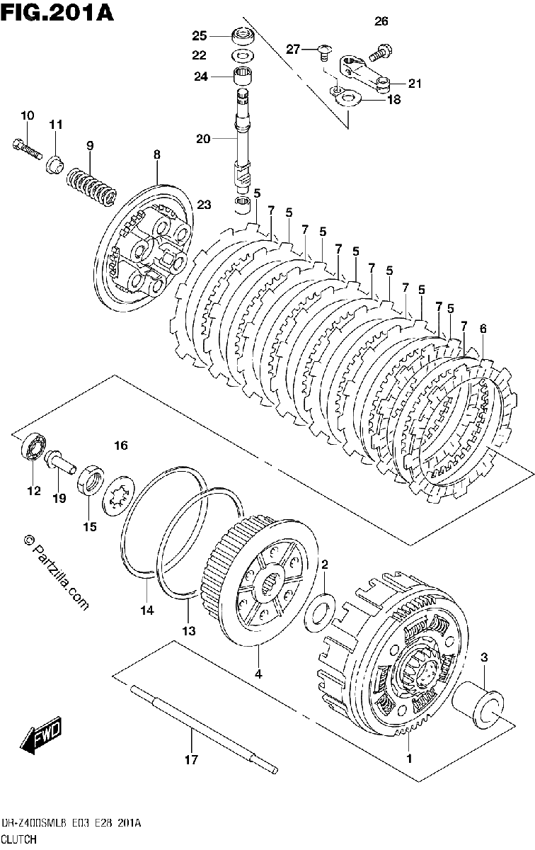 Diagrama de 201A CLUTCH