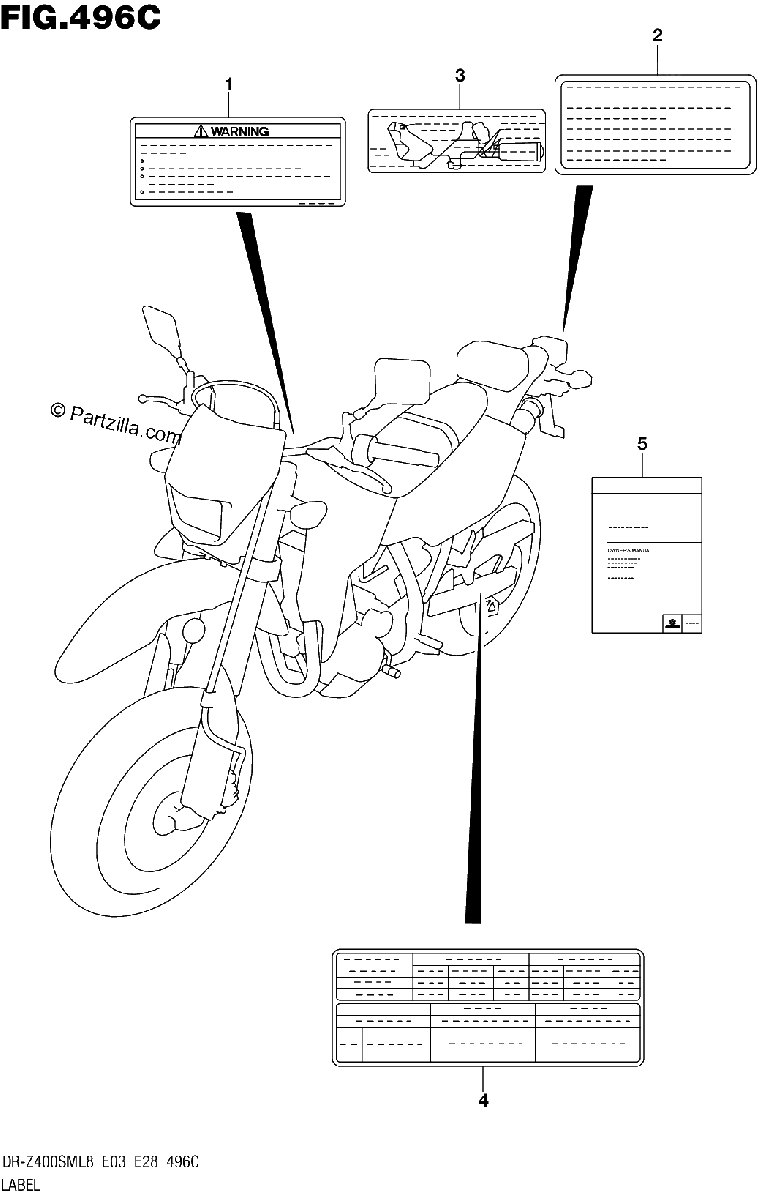 Diagrama de 496C LABEL DR Z400SML8 E33