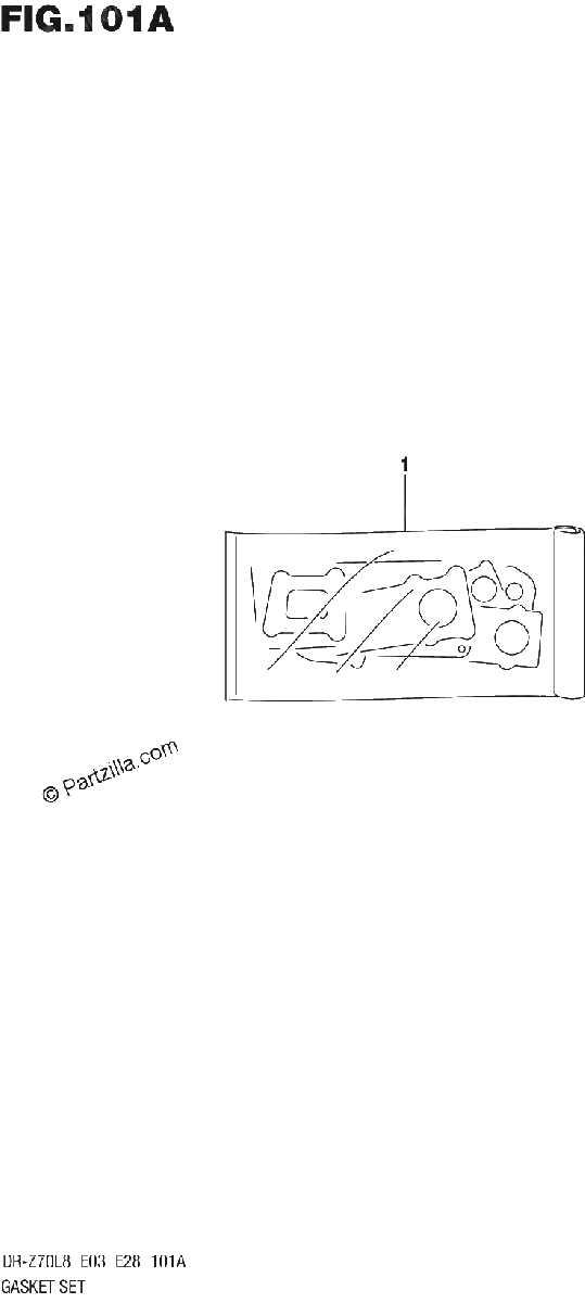 Diagrama de 101A GASKET SET