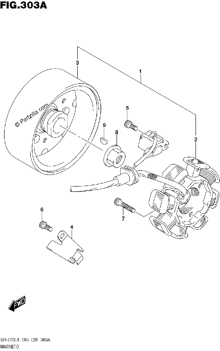 Diagrama de 303A MAGNETO