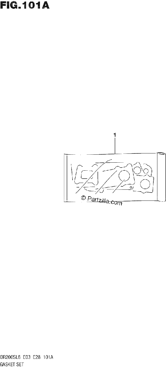 Diagrama de 101A GASKET SET