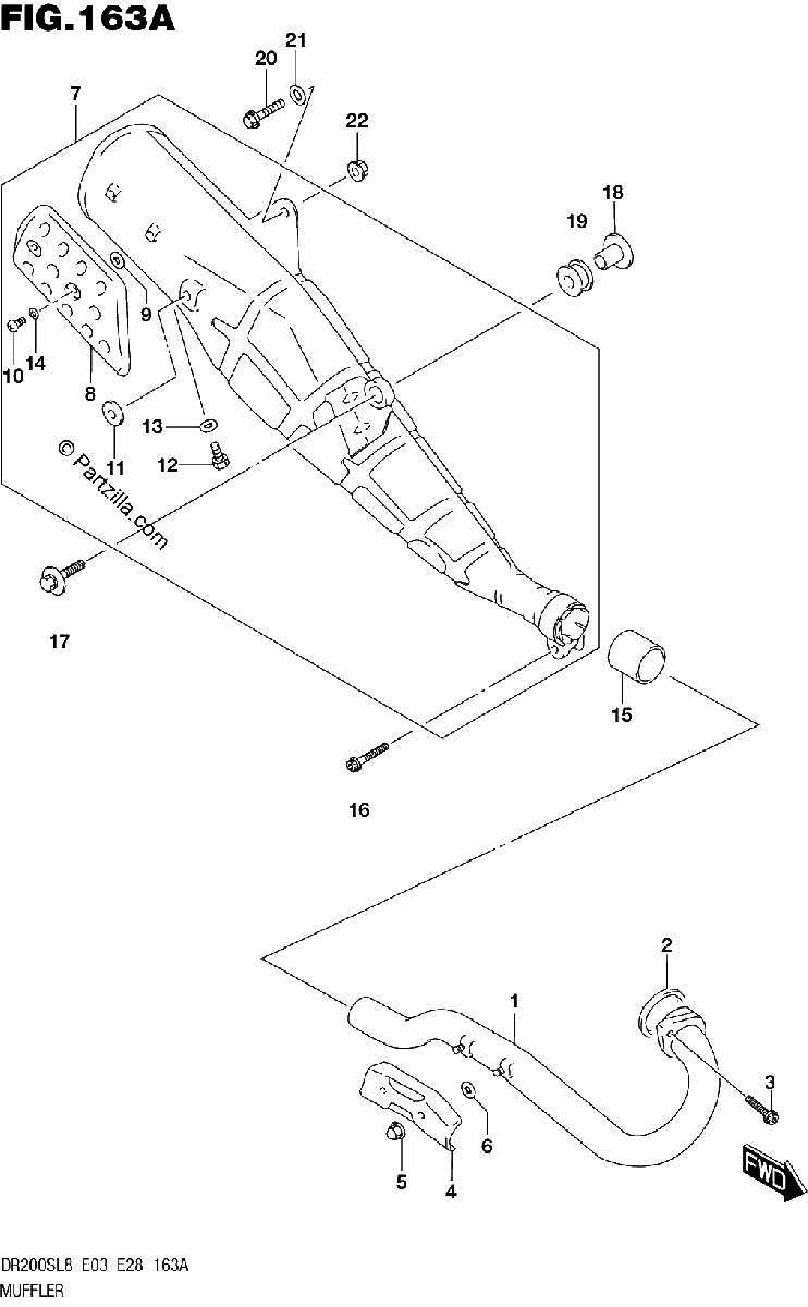 Diagrama de 163A MUFFLER