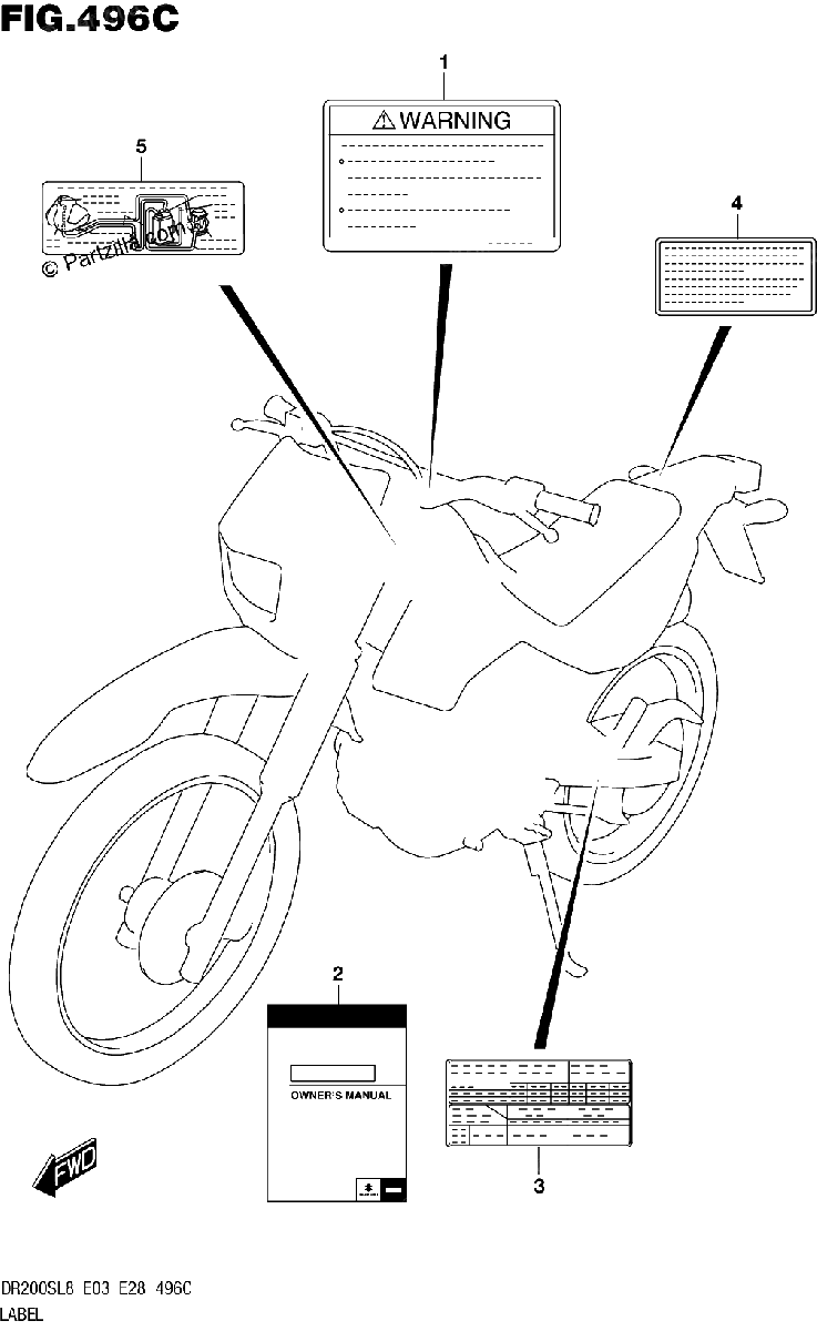 Diagrama de 496C LABEL DR200SL8 E33