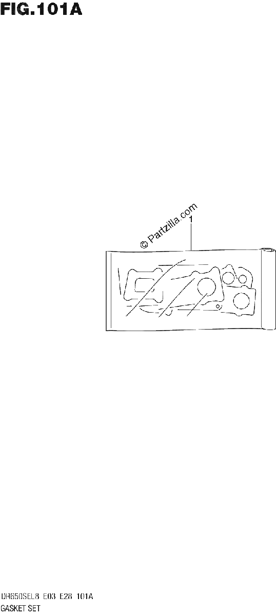 Diagrama de 101A GASKET SET