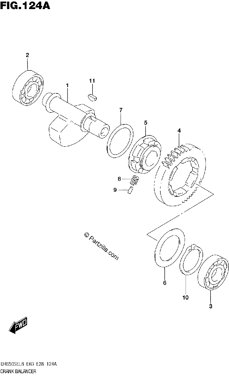 Diagrama de 124A CRANK BALANCER