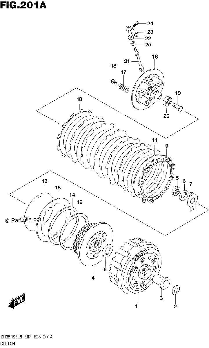 Diagrama de 201A CLUTCH