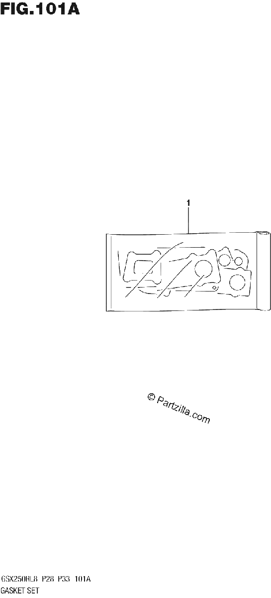 Diagrama de 101A GASKET SET