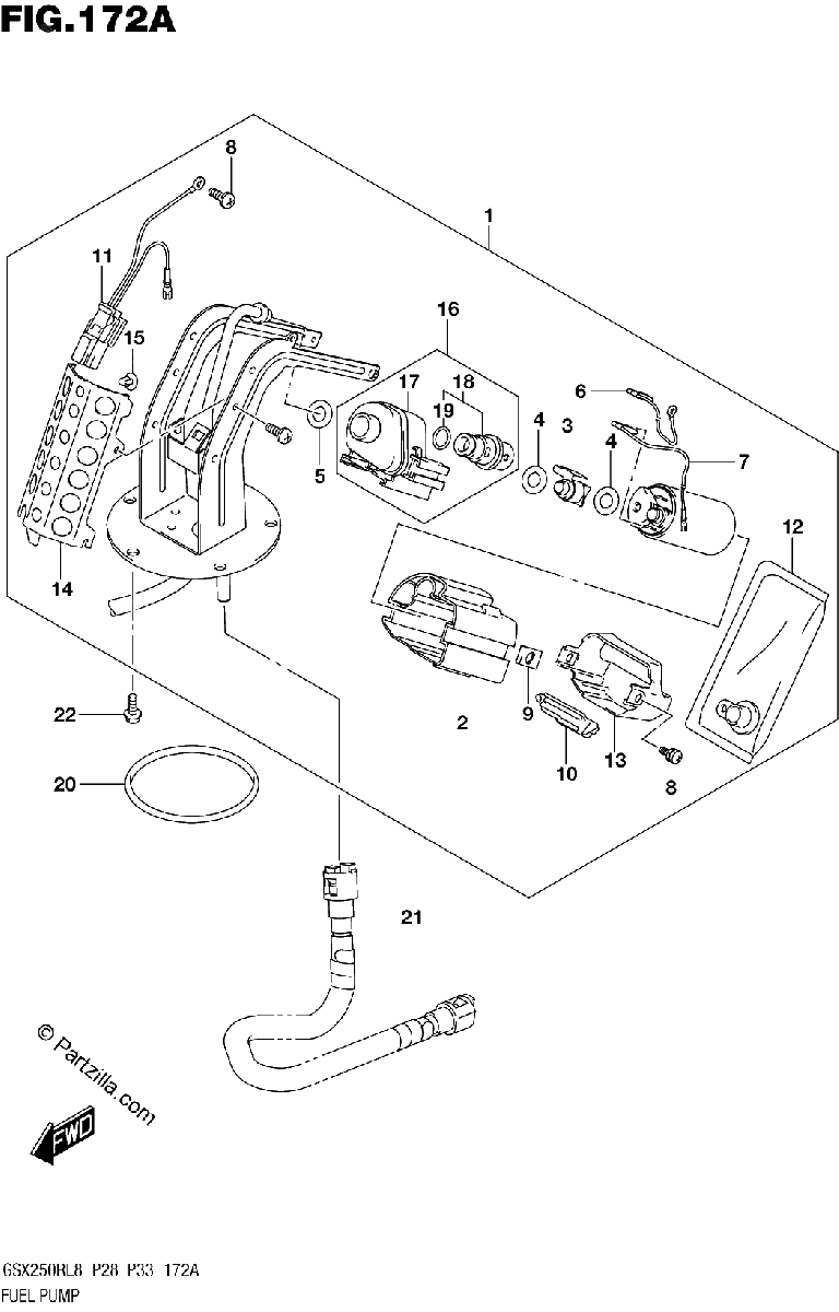 Diagrama de 172A FUEL PUMP