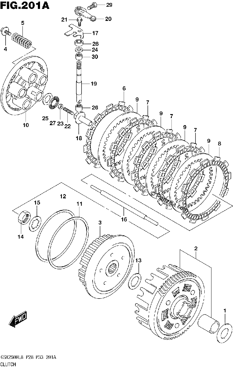 Diagrama de 201A CLUTCH
