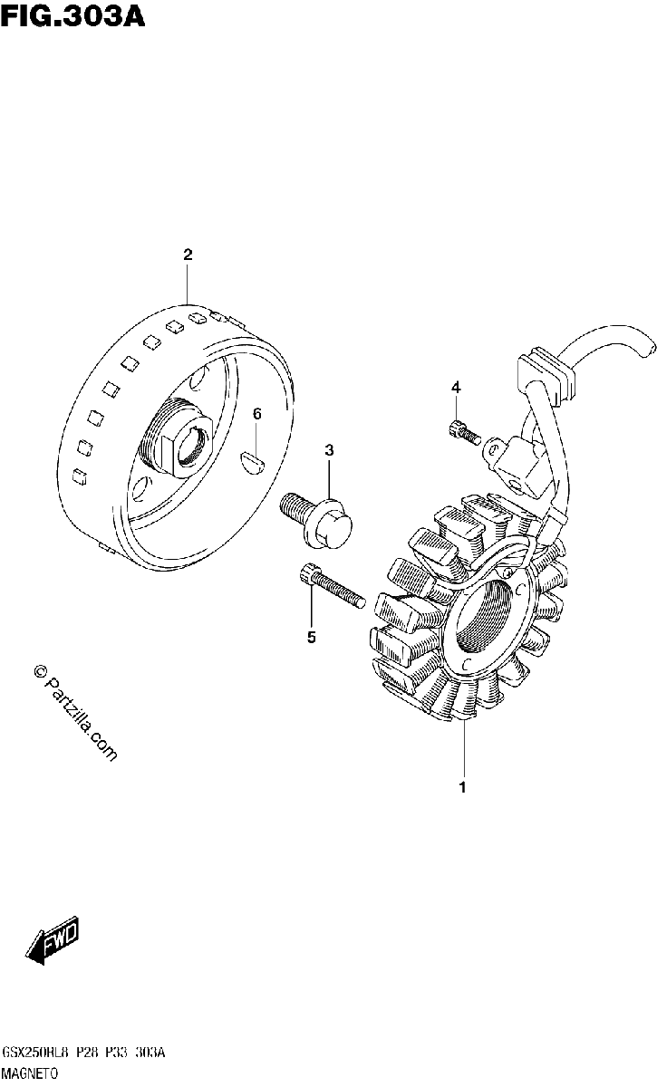 Diagrama de 303A MAGNETO