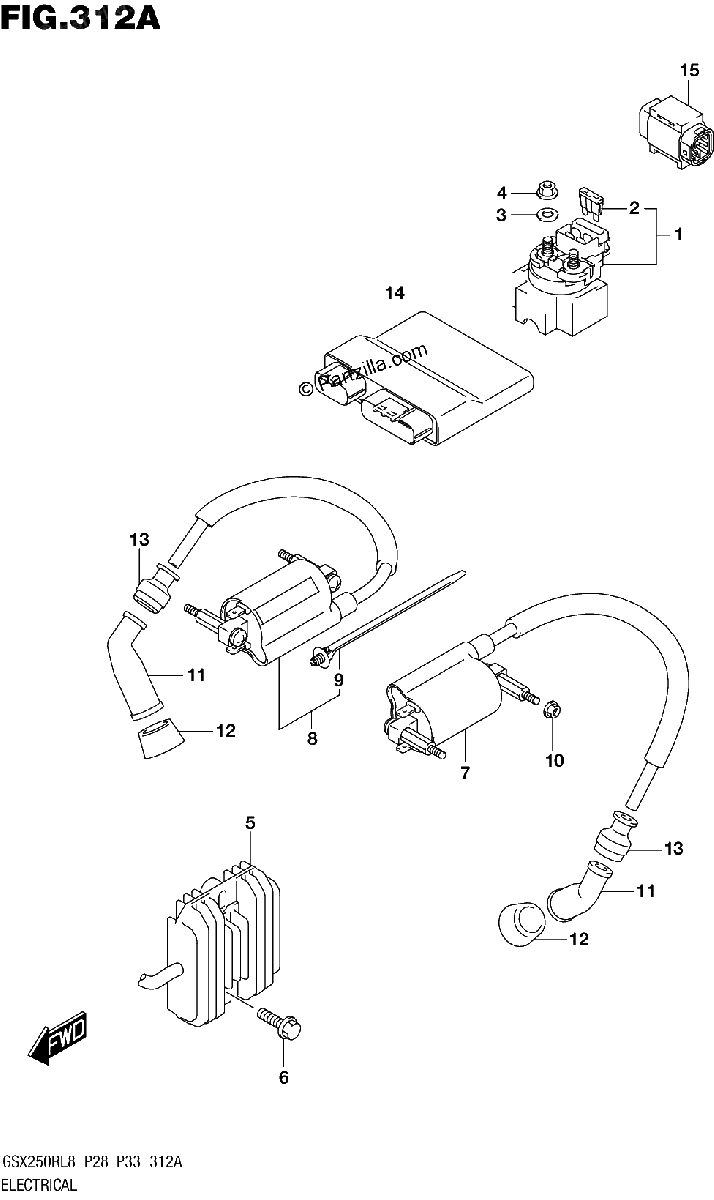 Diagrama de 312A ELECTRICAL