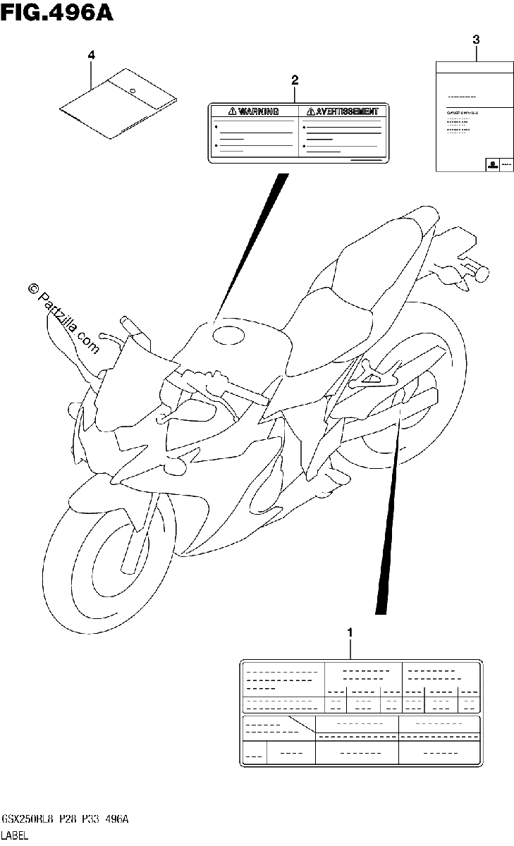 Diagrama de 496A LABEL GW250RL8 P28