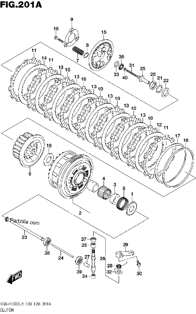 Diagrama de 201A CLUTCH