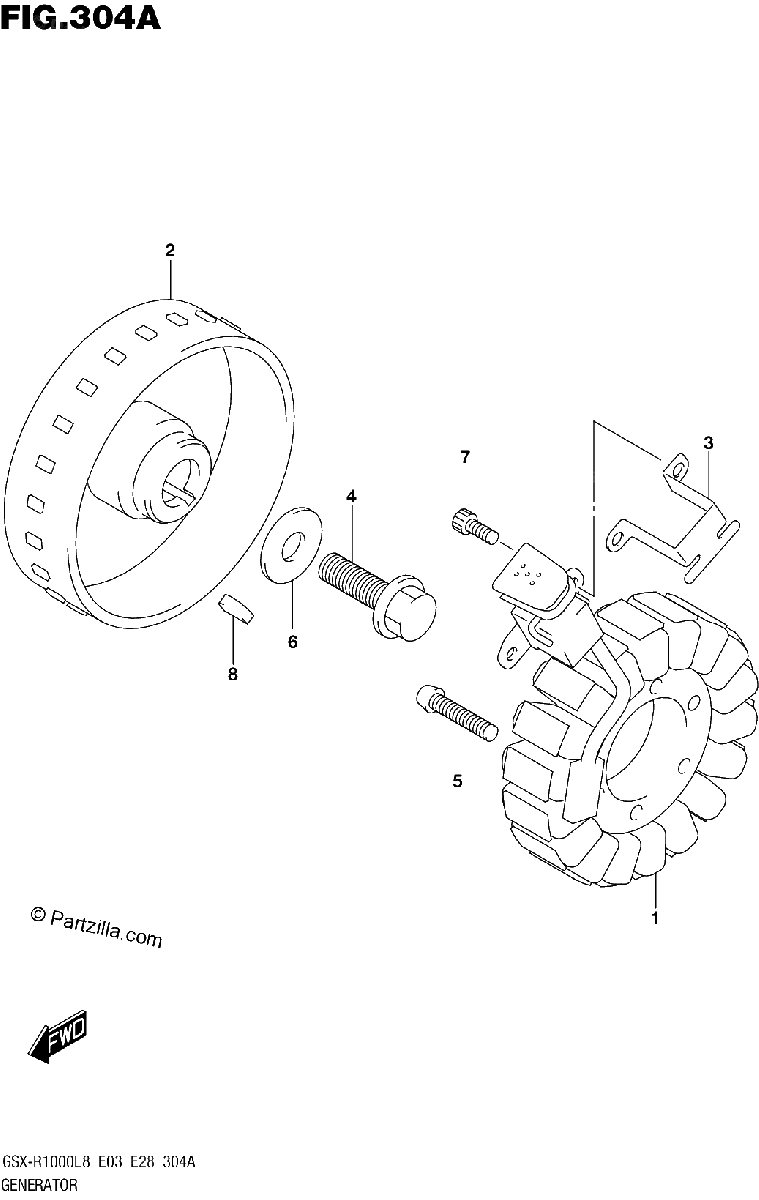 Diagrama de 304A GENERATOR