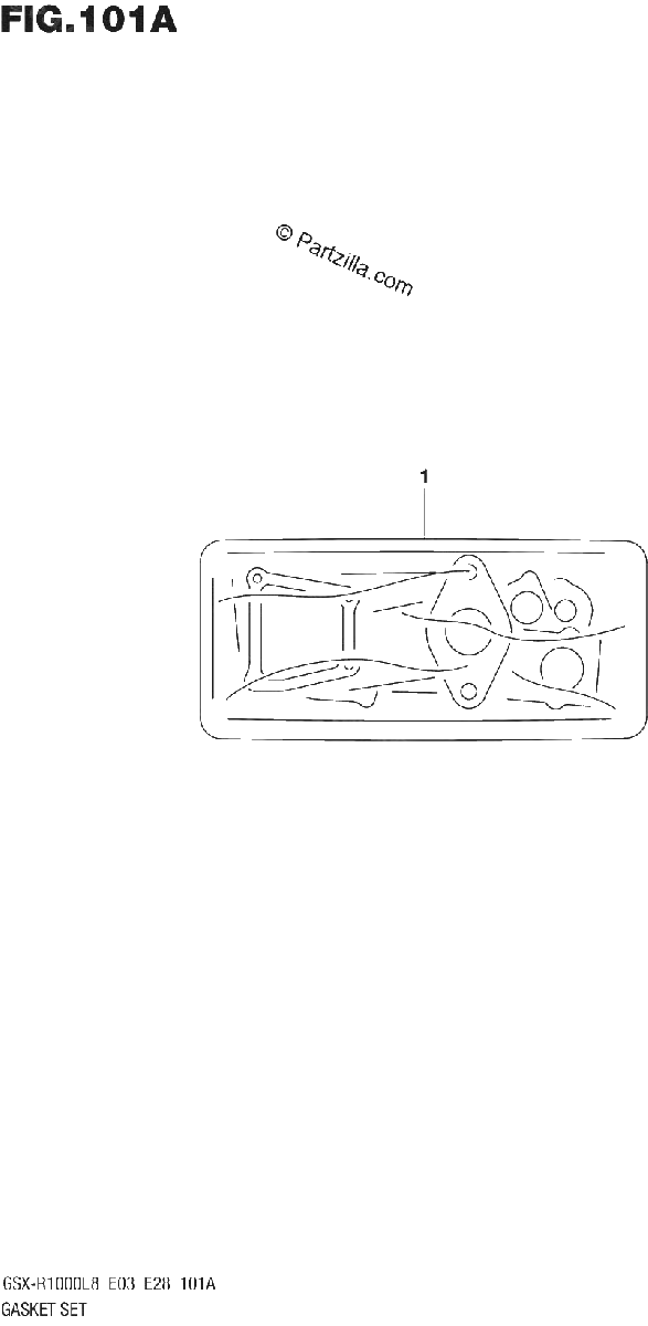Diagrama de 101A GASKET SET