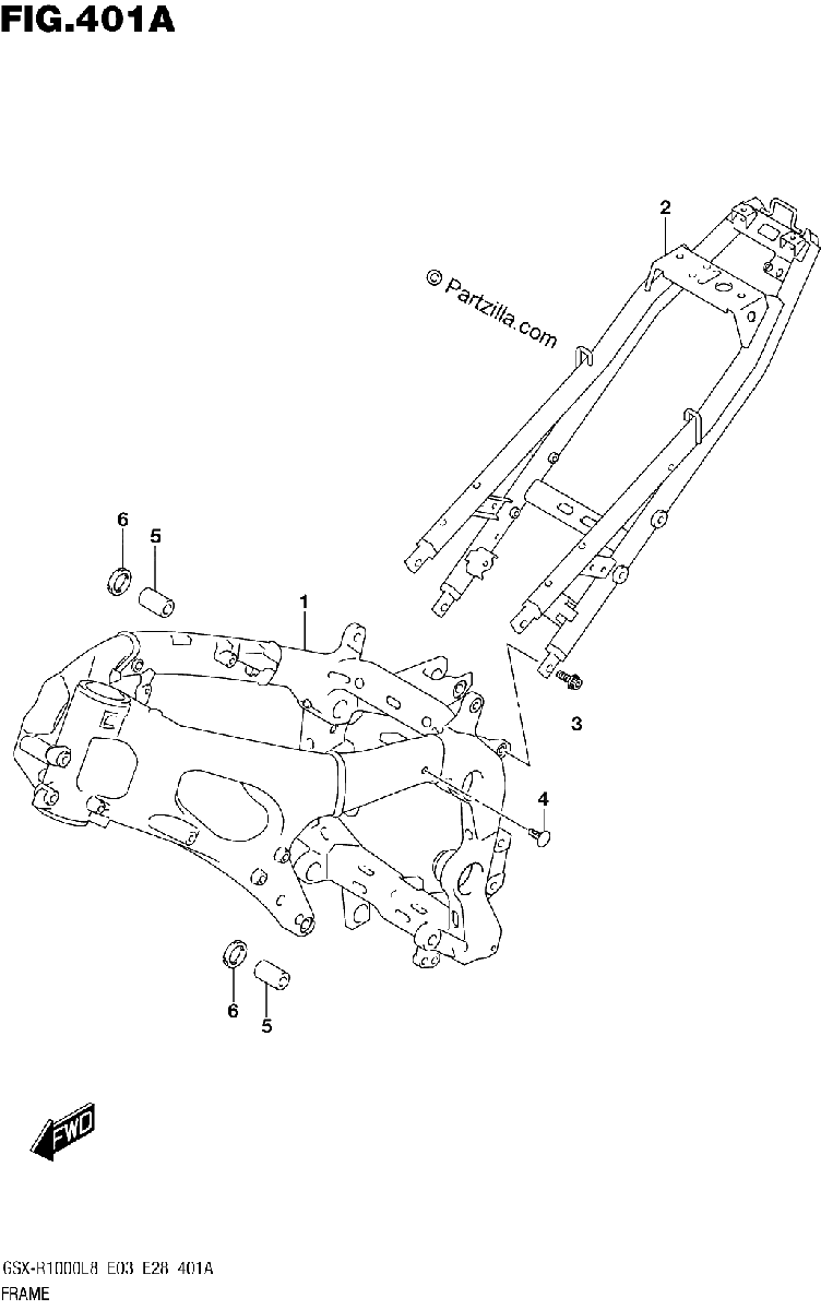 Diagrama de 401A FRAME