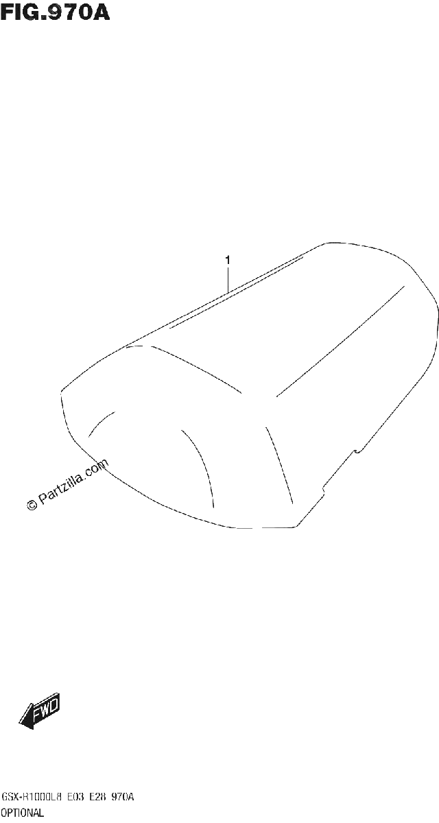 Diagrama de OPTIONAL SEAT TAIL BOX