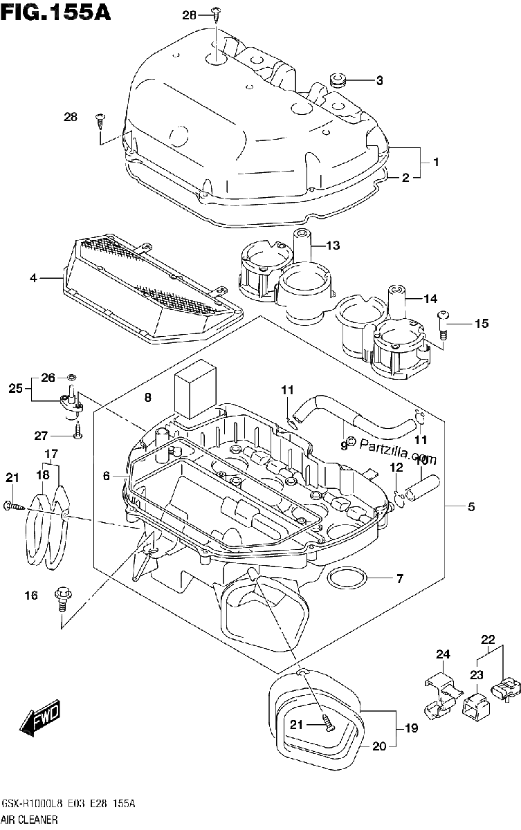 Diagrama de AIR CLEANER