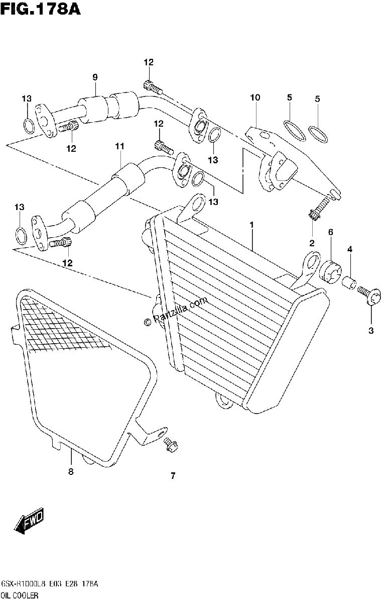 Diagrama de OIL COOLER