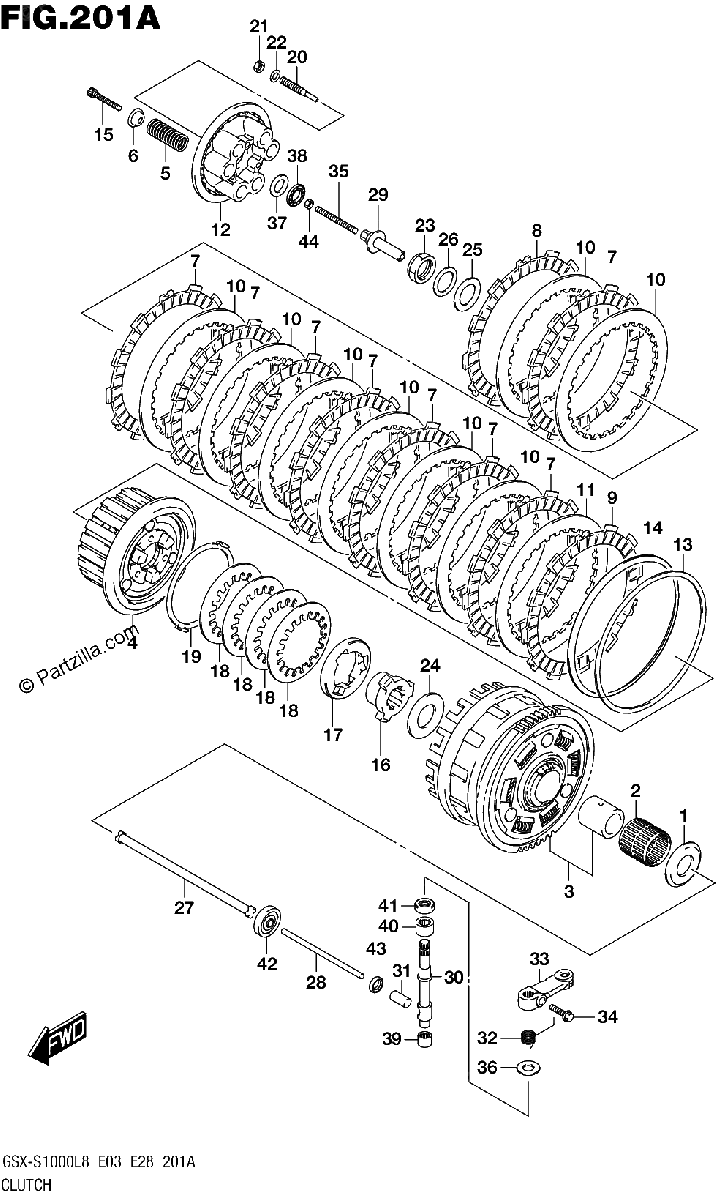 Diagrama de 201A CLUTCH
