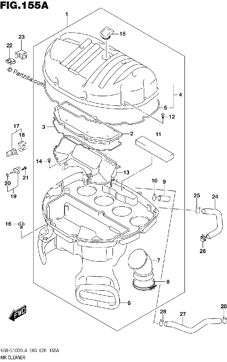 Diagrama de AIR CLEANER