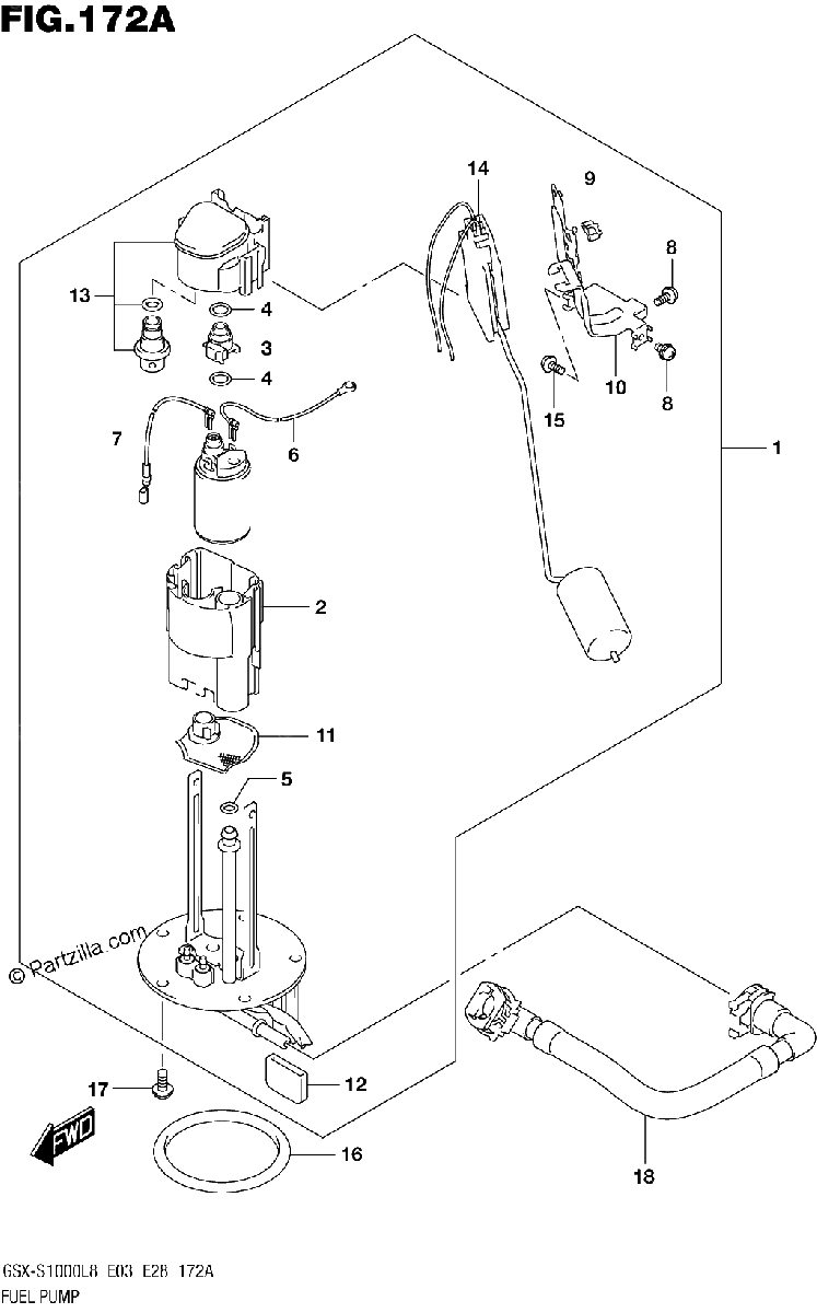 Diagrama de 172A FUEL PUMP