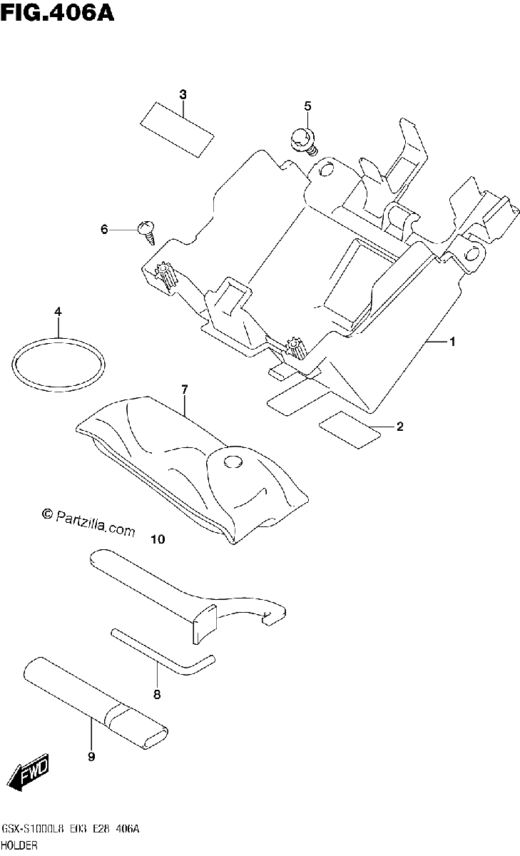 Diagrama de 406A HOLDER