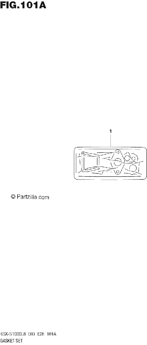 Diagrama de 101A GASKET SET