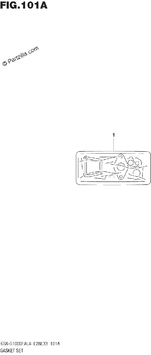 Diagrama de 101A GASKET SET