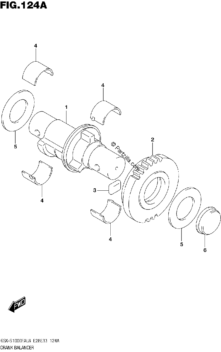 Diagrama de 124A CRANK BALANCER