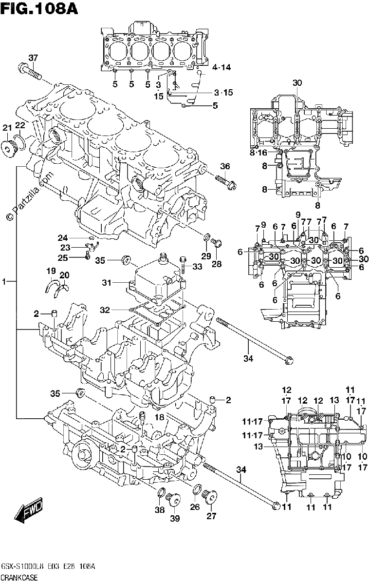 Diagrama de CRANKCASE