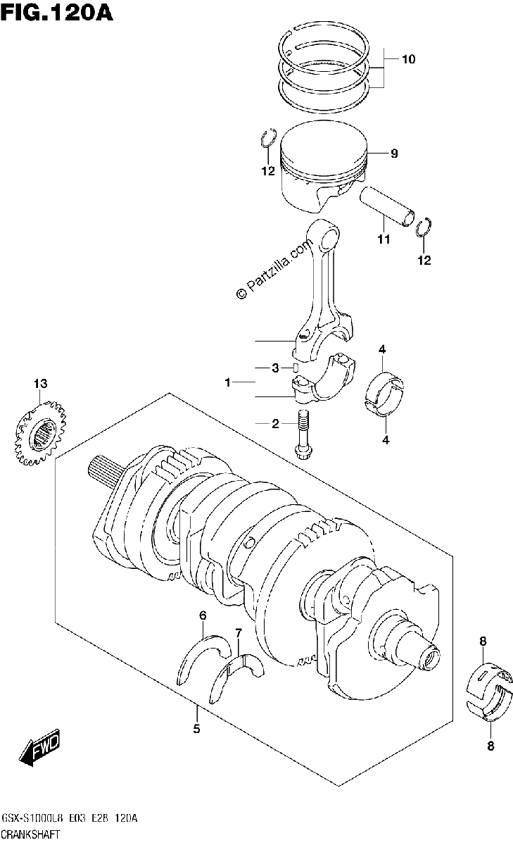 Diagrama de CRANKSHAFT