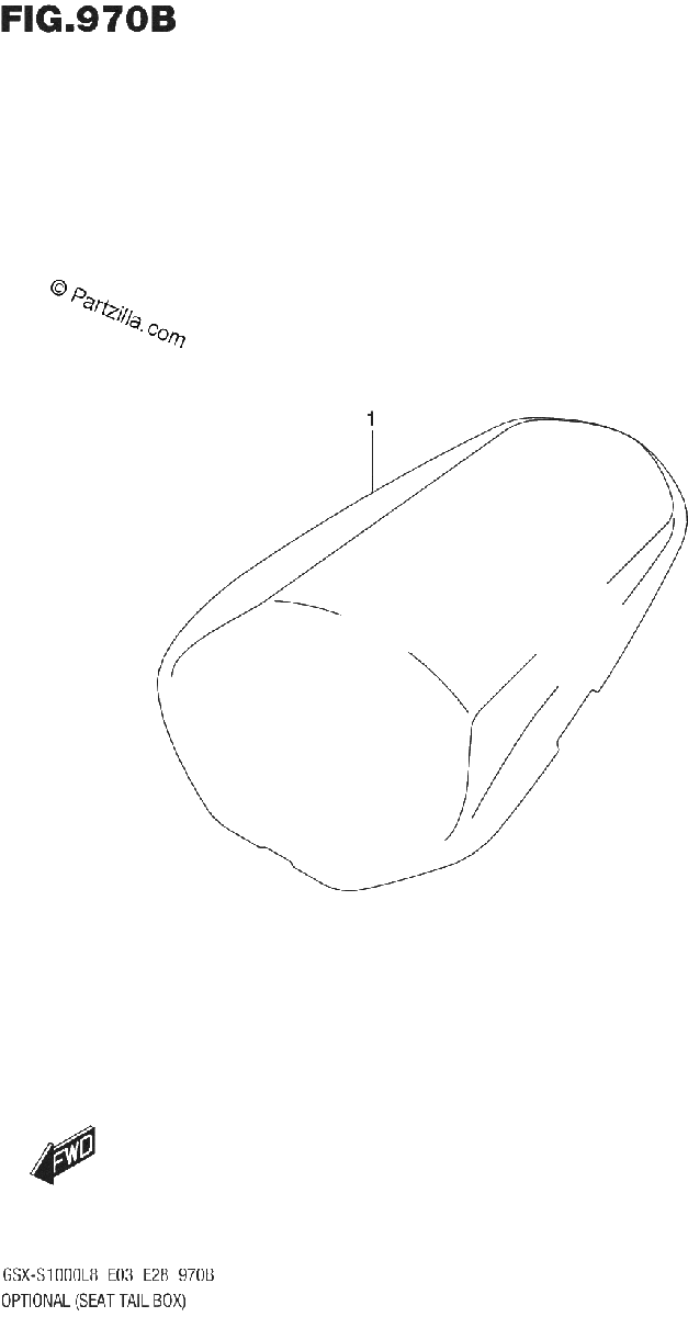 Diagrama de OPTIONAL SEAT TAIL BOX